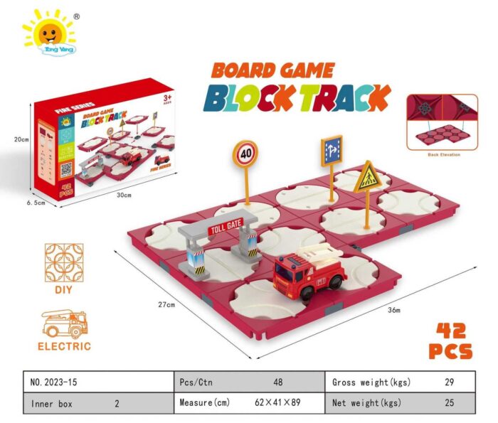 Επιτραπέζιο παιχνίδι - Block Track - 42pcs - 2023-15 - 677104T