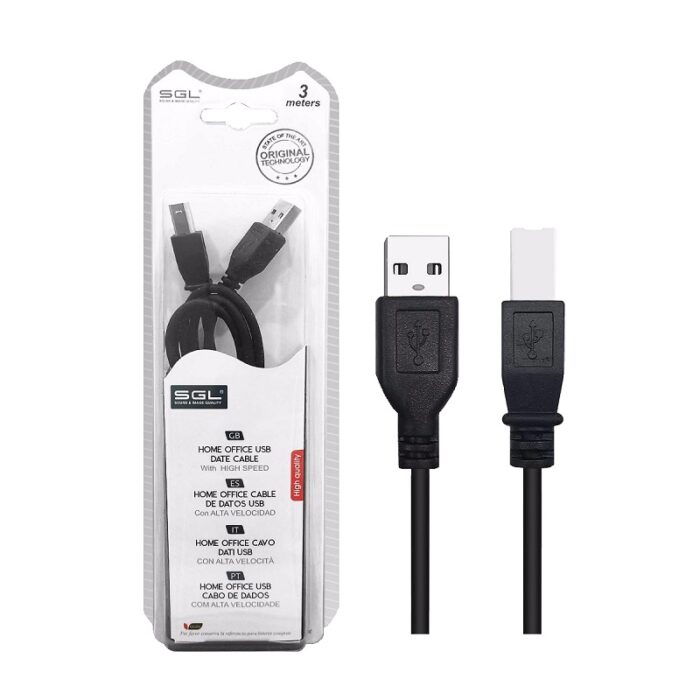 Καλώδιο περιφερειακών USB 2.0-USB-B - 3m - 5S - 197550