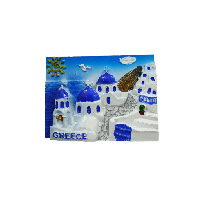 Tουριστικό μαγνητάκι Souvenir – Σετ 12pcs - Resin Magnet - 678275