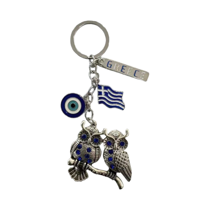 Τουριστικό μπρελόκ Souvenir - Σετ 12pcs - Ματάκι/Greece - 281027