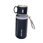 Φορητό παγούρι-θερμός με κούπα - 650ml - 219507 - Black Φορητό παγούρι-θερμός με κούπα - 650ml - 219507 - Black